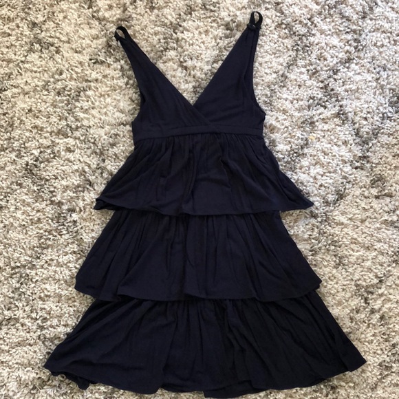 JCrew Navy tiered dress - Picture 2 of 4